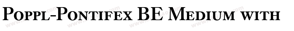 Poppl-Pontifex BE Medium with Small Caps字体转换